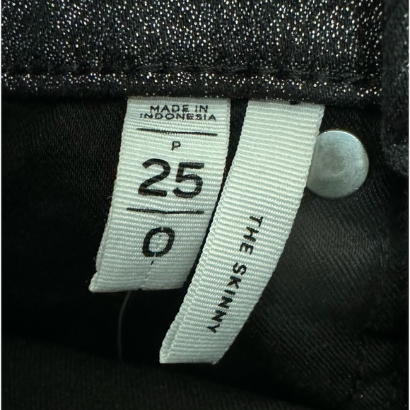 LOFT Shimmer High Rise Skinny Jeans in Black - Picture 8 of 12